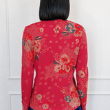 Holiday Tee Long Sleeve in leading lady rose