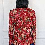 Holiday Tee Long Sleeve in charmed rose