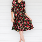 Cleo Dress in charmed espresso