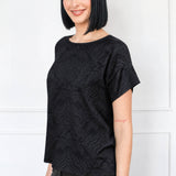Poppy Top in black