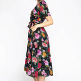 Eleanor Dress in kasumi black