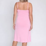 Bamboo Slip Dress in pink