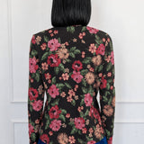 Holiday Tee Long Sleeve in charmed espresso