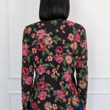 Holiday Tee Long Sleeve in charmed espresso