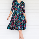 Cleo Dress in truly madly navy