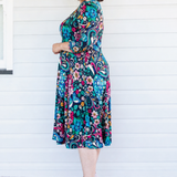 Cleo Dress in truly madly navy