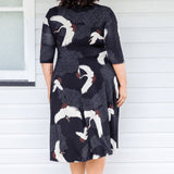 Cleo Dress in poetry in motion black