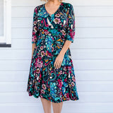 Cleo Dress in truly madly navy