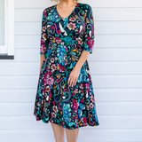 Cleo Dress in truly madly navy