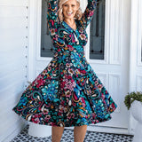 Cleo Dress in truly madly navy