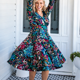 Cleo Dress in truly madly navy