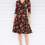 Cleo Dress in charmed espresso