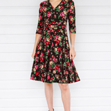 Cleo Dress in charmed espresso