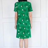 Beach Dress in lucky cat green