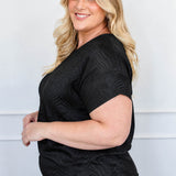 Poppy Top in black