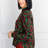 Cherry Blouse in cherry black