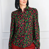 Cherry Blouse in cherry black