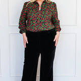 Cherry Blouse in cherry black