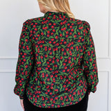 Cherry Blouse in cherry black