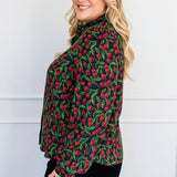 Cherry Blouse in cherry black