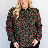 Cherry Blouse in cherry black