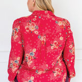 Cherry Blouse in leading lady rose
