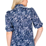 Cherry Blouse in navy swoon
