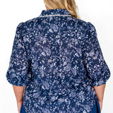 Cherry Blouse in navy swoon