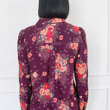 Cherry Blouse in leading lady plum