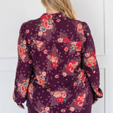 Cherry Blouse in leading lady plum