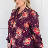 Cherry Blouse in leading lady plum