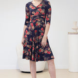 PRE-ORDER Cleo Dress in now or never navy