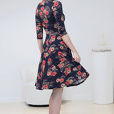 PRE-ORDER Cleo Dress in now or never navy