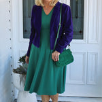 Green Cleo dress by Maiocchi, designed in Australia, sizes 6–22