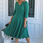Maiocchi’s best-selling Cleo Dress style in green. Signature fit, joyful style, and designed in Australia
