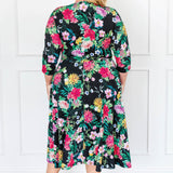 Cleo Dress in kasumi black