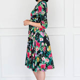 Cleo Dress in kasumi black