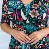 Cleo Dress in truly madly navy