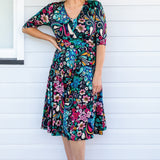 Cleo Dress in truly madly navy