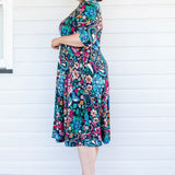 Cleo Dress in truly madly navy