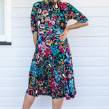 Cleo Dress in truly madly navy