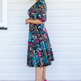 Cleo Dress in truly madly navy