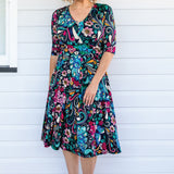 Cleo Dress in truly madly navy