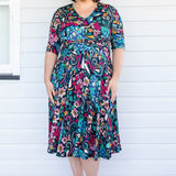 Cleo Dress in truly madly navy