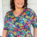 Cleo Dress in wide blue yonder