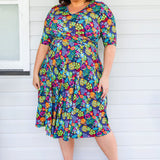 Cleo Dress in wide blue yonder