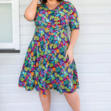 Cleo Dress in wide blue yonder