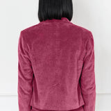 Cleo Cord Jacket in dark rose