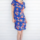 Crowd Pleaser Dress in now or never blue