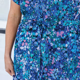 Crowd Pleaser Dress in name dropper blue